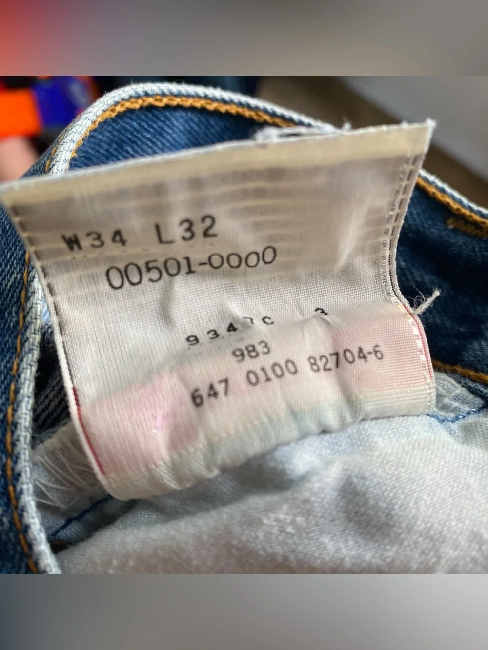 Levis 501 XX Vintage Jeans Y2K Denim Straight Fit Blue 32 x 28 Unisex Button Fly